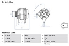Bosch 0 986 083 340 Alternator