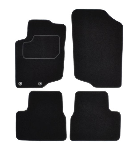 Tapis sol noir velours sur - de,