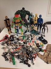 Lot Accessoires Figurines Vintage Chevaliers Du Zodiaque -Bandaï -Tortues Ninja 