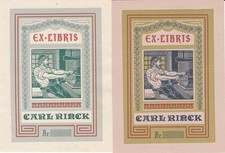 Exlibris Livre Plaque Klischee