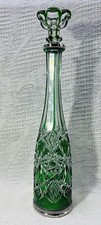 BACCARAT LAGNY BOGOTA DECANTER CARAFE ROEMER A VIN CRISTAL DE COULEUR COLORÉ AD