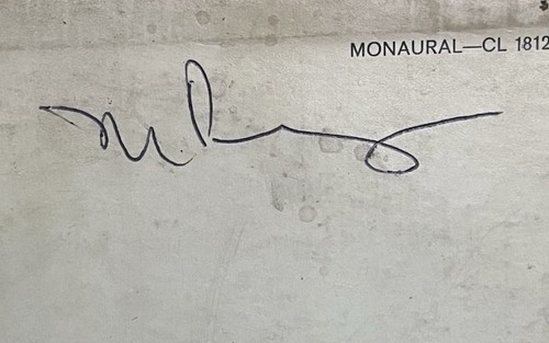 Autographed 1961 miles davis - autographed,