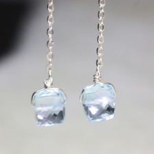 boucles d'oreilles en topaze