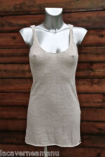 joli pull tunique sans manches laine beige  IKKS taille S  excellent état