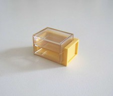 PLAYMOBIL (R270) MAISON MODERNE - Meuble Jaune Etagères Transparantes Salon 4282