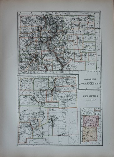 1897 ancien carte - 1897,
