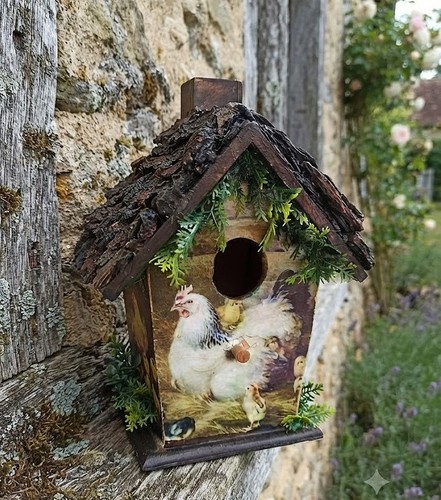 Joli nid nichoir oiseau - joli, décor