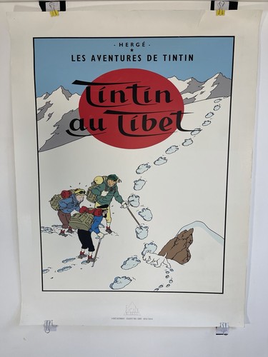 Tintin tibet sérigraphie - tibet,