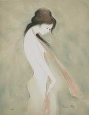 Bernard CHAROY : Isabelle au foulard - Lithographie originale signée