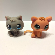figurine PETSHOP  original  lot 2  chatons bébés  pet shop LPS abimées