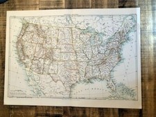 Carte Ancienne Colorée -