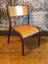 CHAISE ECOLE MULLCA enfant MéTAL DESIGN 1960-70