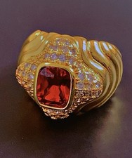 Superbe grosse bague plaqué