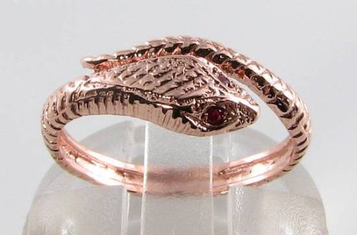 Snake bague 9ct - bague, rose