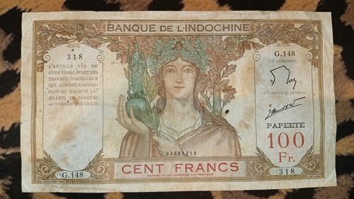 Billet 100 francs - billet, banque