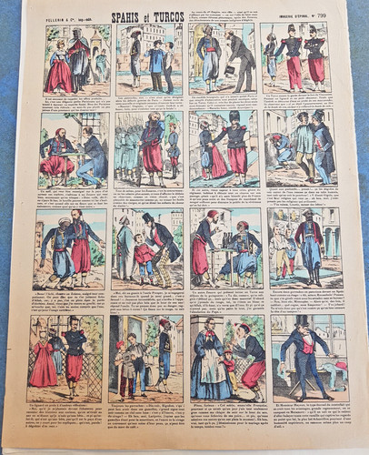 Planche image épinal ancien - image,