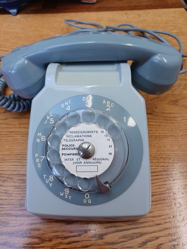 Téléphone filaire cadran - filaire, à