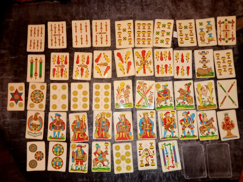 Jeu cartes aluette - de,