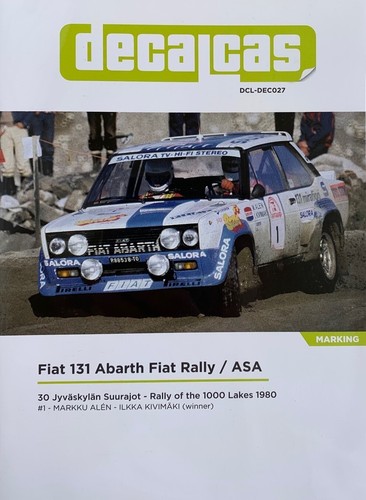 Décal fiat 131 abarth - abarth, m.alen