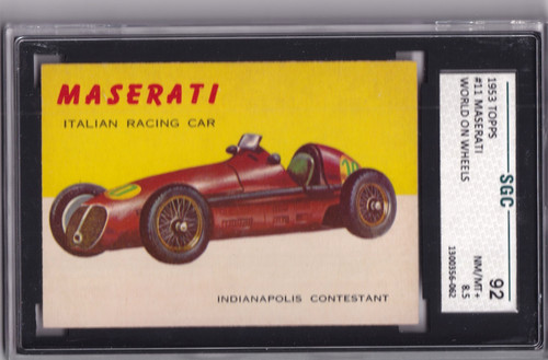 1954 topps world on - 1954, wheels
