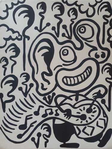 Serigraphie orig hervé - serigraphie, di