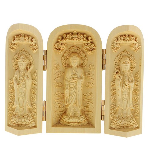 Statue bois artisanal - statue,