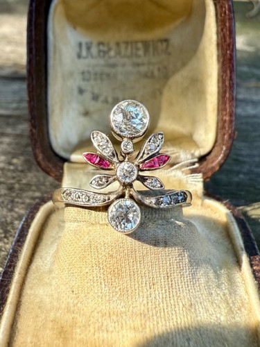 Ancienne bague art nouveau - bague,