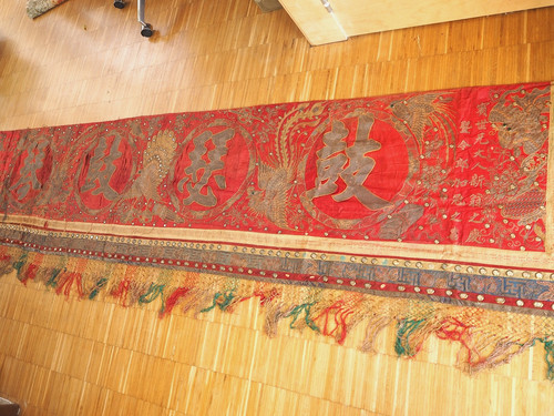 Broderie soie chinois - soie, antique