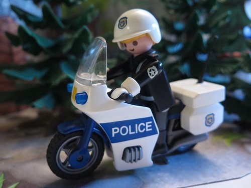 Motard police policier - motard, de