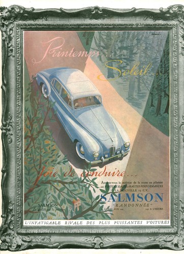 Publicité ancienne voiture - publicité,