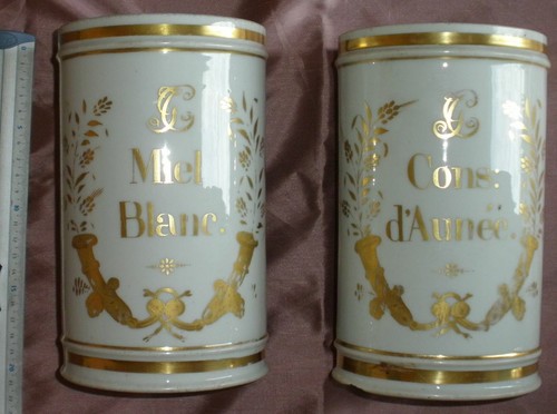 Pot pharmacie porcelaine - pot,