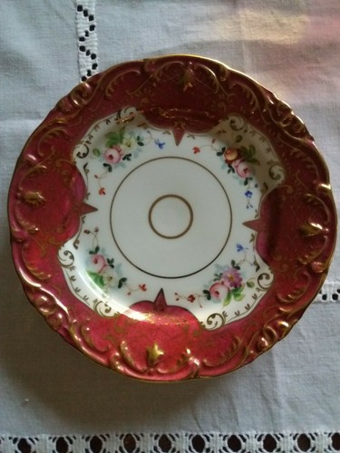 Assiette gâteau vieux rose - gâteau,