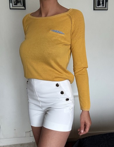 Pull fin avec coudières