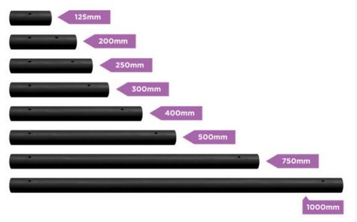 Pole extension for - pole, x-pole