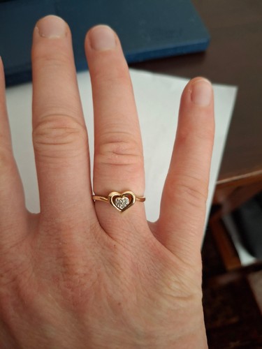 Bague jaune 10k avec - or,