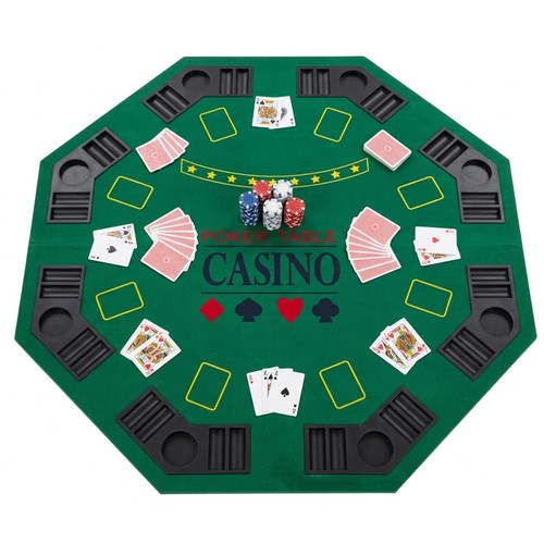 Inch octagon folding poker - 48,