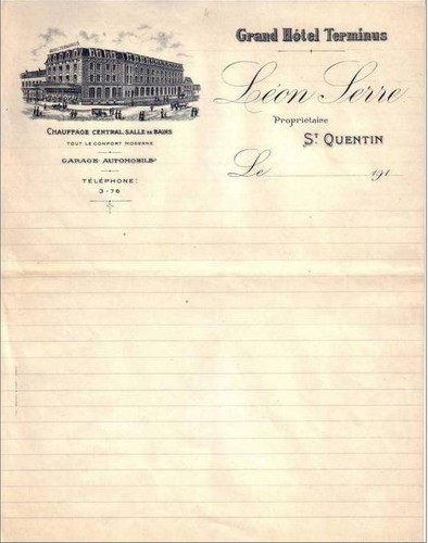 Saint quentin lettre vierge - lettre,