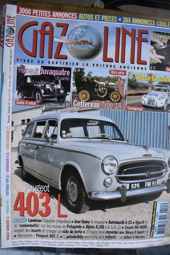 Gazoline 141 peugeot 403 l - peugeot,