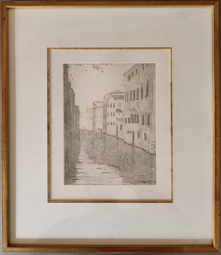 Venise gravure encadrée - gravure,