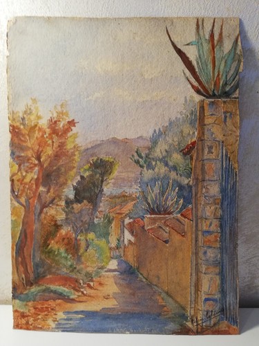 Aquarelle originale 1929