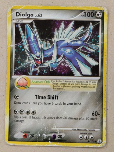 Carte pokémon dialga - carte, 100