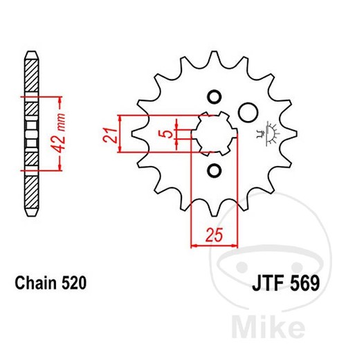 Sprockets pignon de - jt,