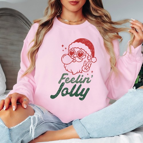 Sweat shirt feelin jolly - jolly, santa