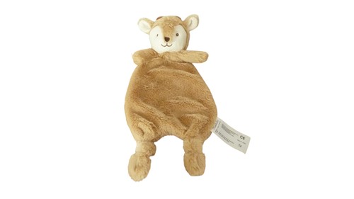 Doudou faon plat marron - ,