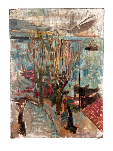 Beau tableau ancien paysage - ,