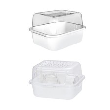 Cage pour hamster, hérisson, furet, cochon d'Inde, transparente et