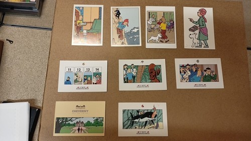 Tintin lot cartes postales - lot,
