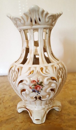 Vase faïence ajouré sur - ajouré,
