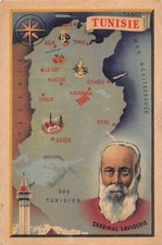 Tunisie - Carte géographique de la Colonie - Cardinal Lavigerie - Ed. Moullot