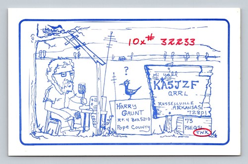 Ham radio qsl qso - radio, ka5jzf